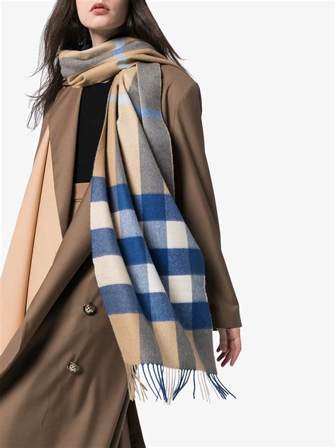 burberry blue scarves